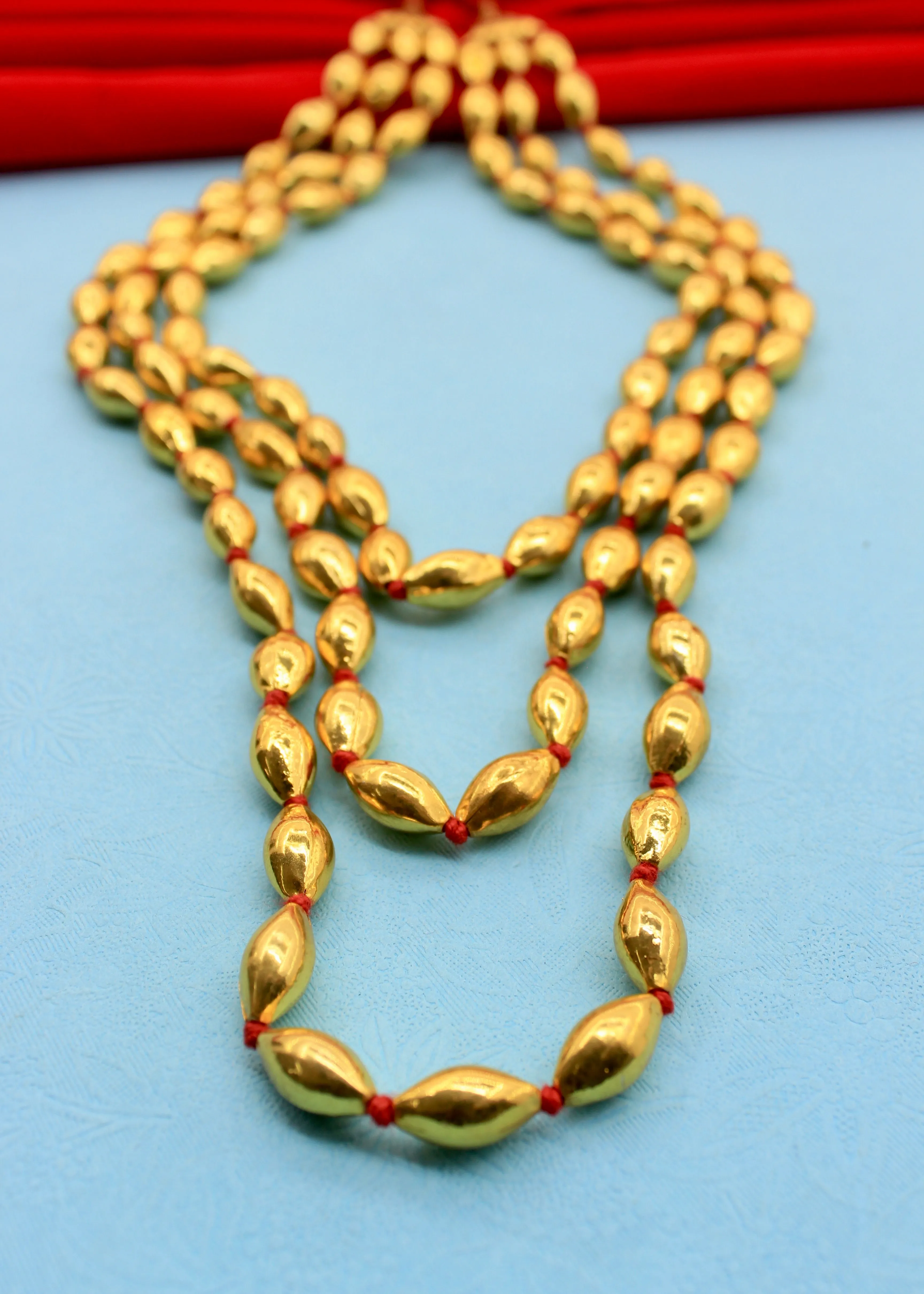 3 LAYER DHOLKI BEADS NECKLACE