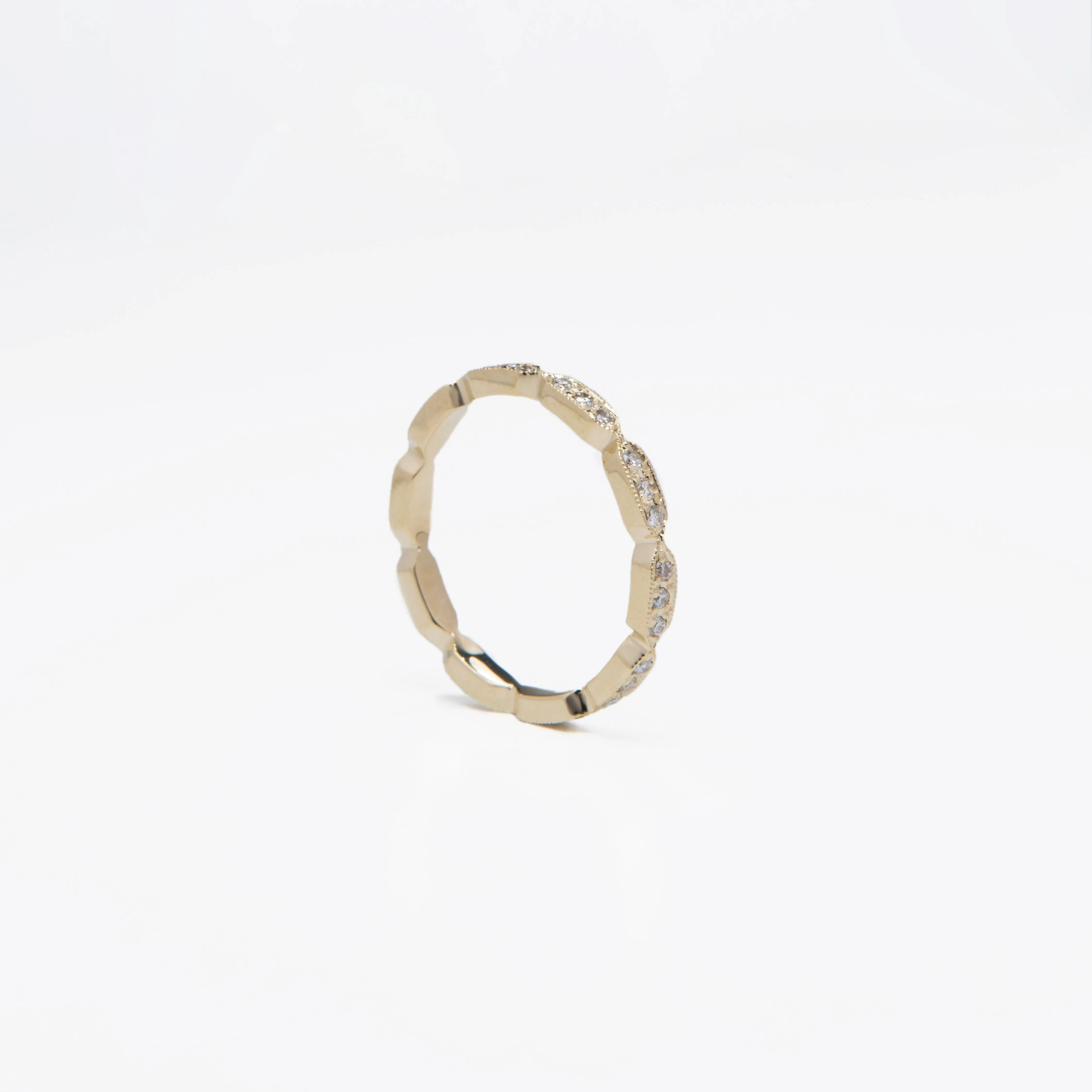 AD183 - The Elongated Hexagon Eternity band