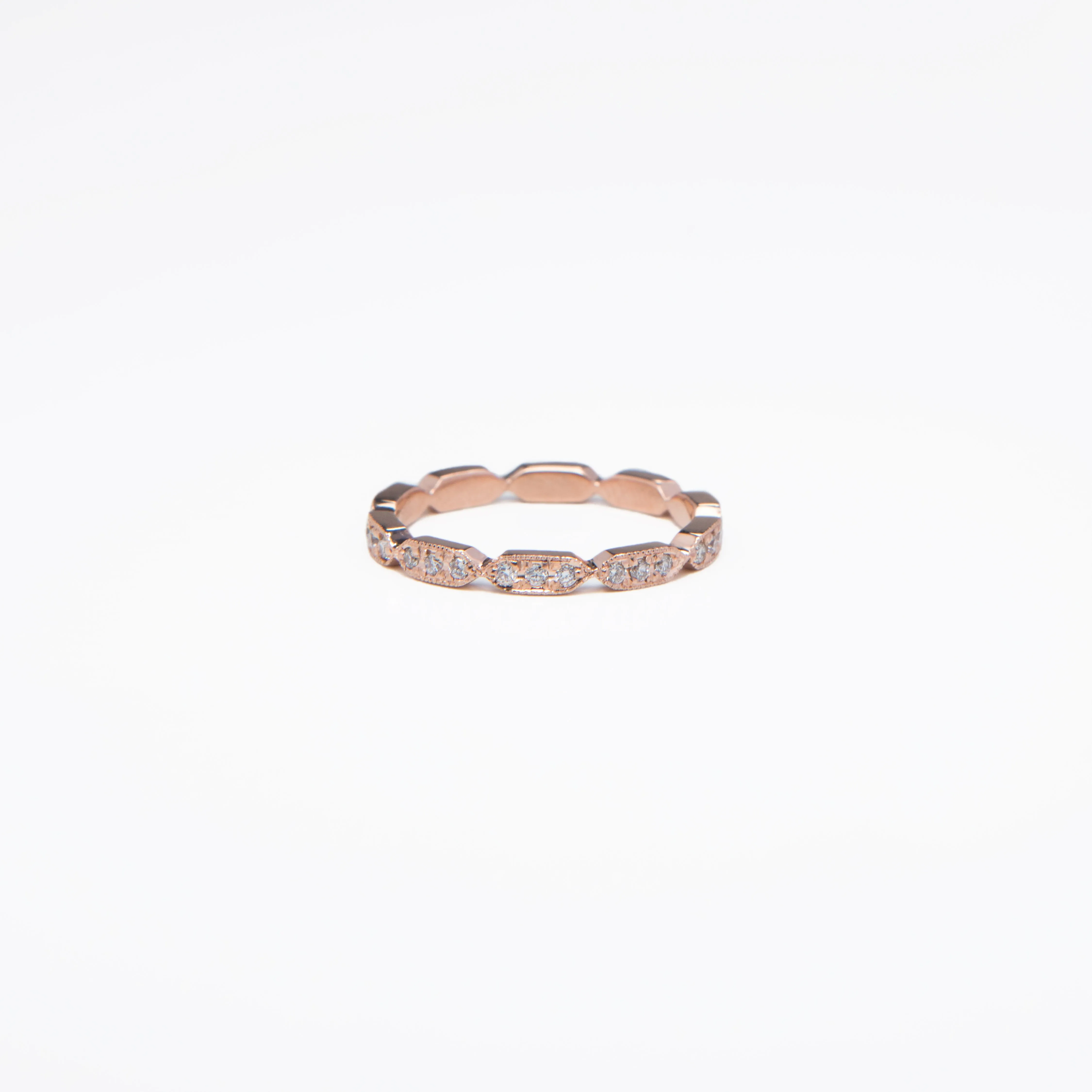 AD183 - The Elongated Hexagon Eternity band