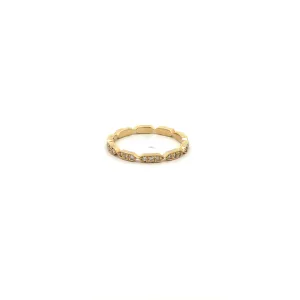 AD183 - The Elongated Hexagon Eternity band