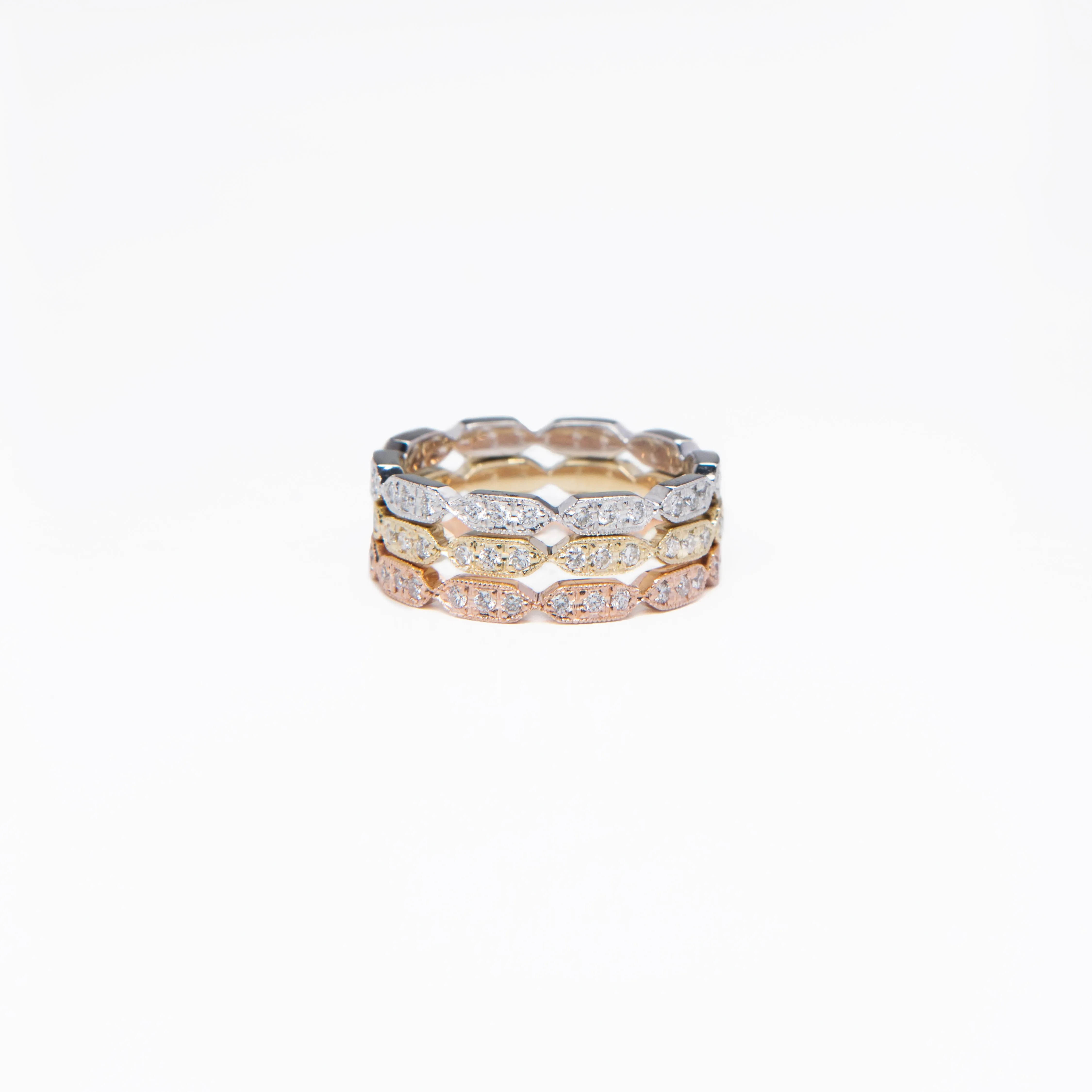 AD183 - The Elongated Hexagon Eternity band