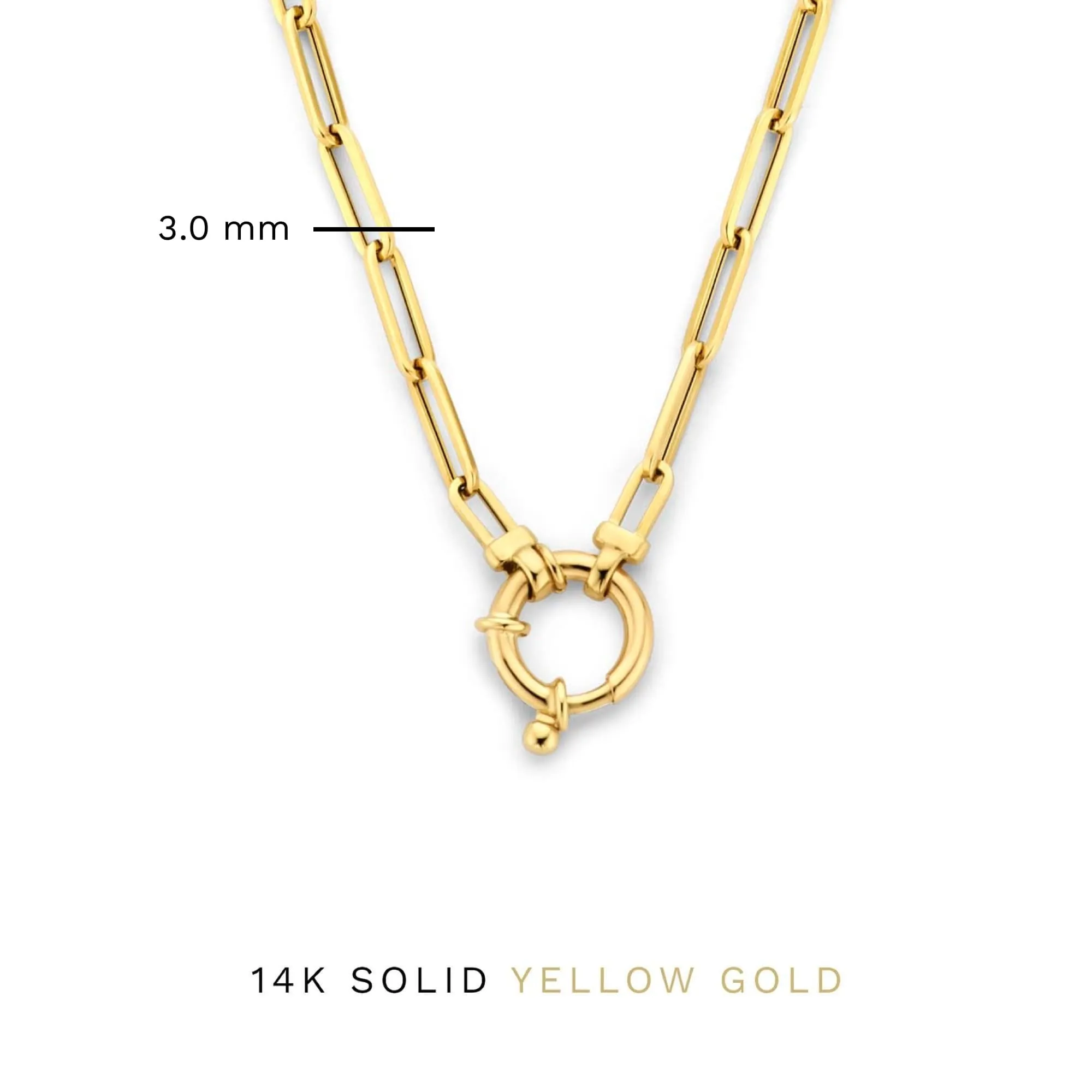 Aidee Odile 14 karat gold link necklace