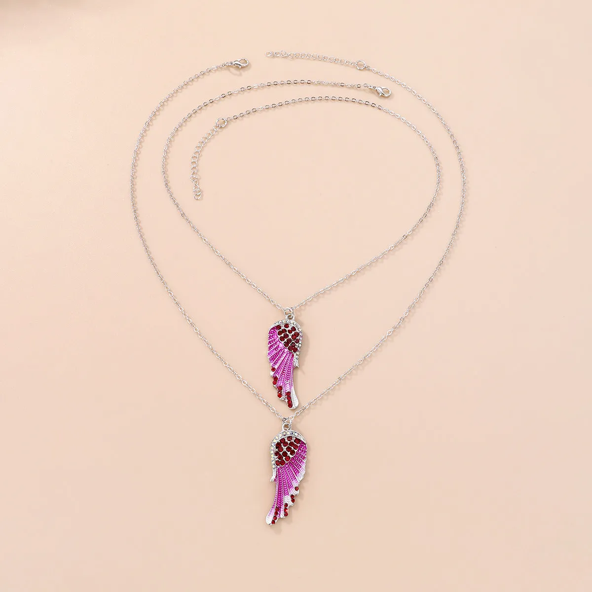 Angel Wings Matching Best Friend Necklaces Gift Set