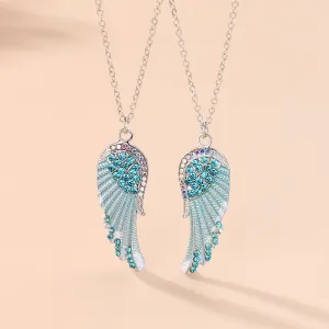 Angel Wings Matching Best Friend Necklaces Gift Set