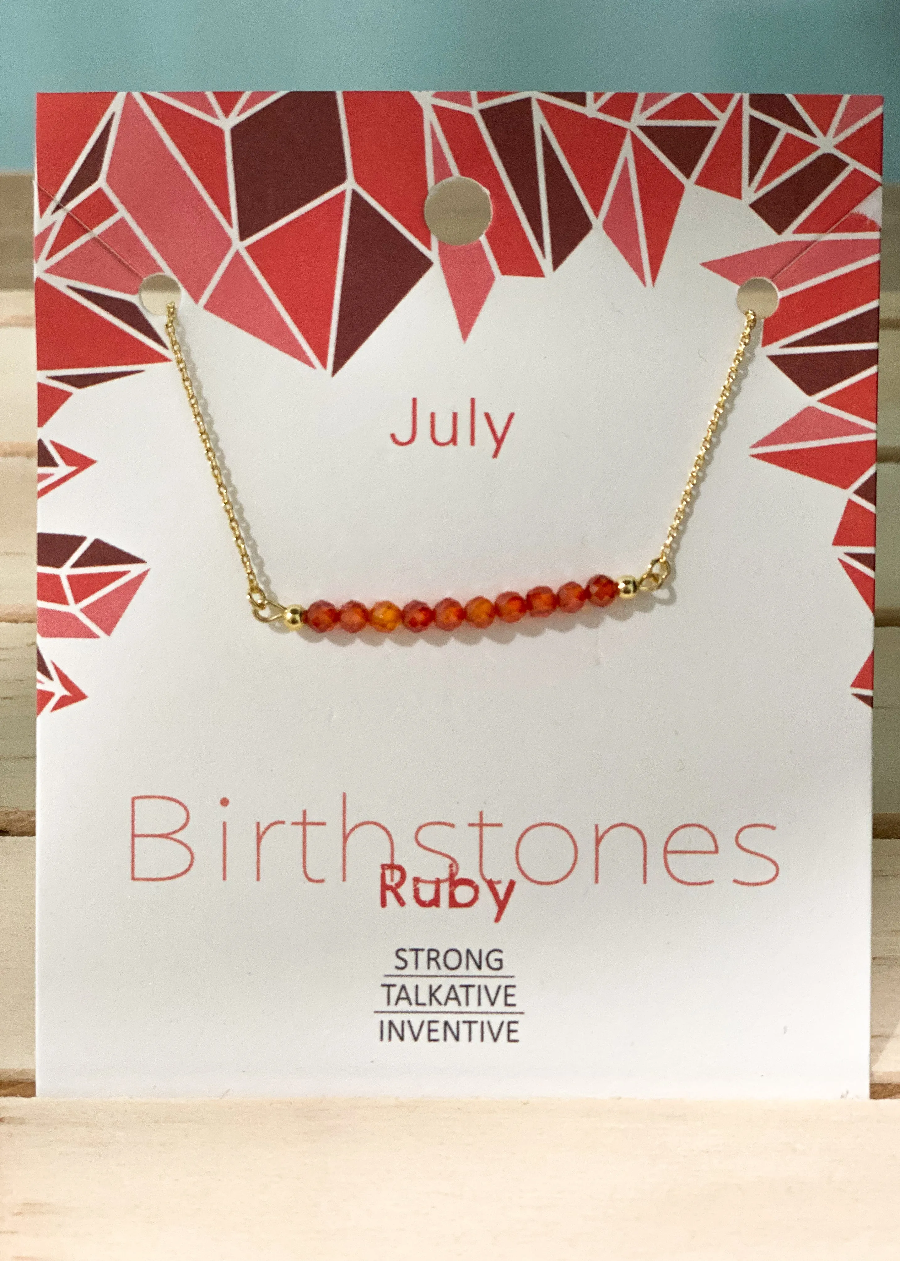 Birthstone Gem Necklace