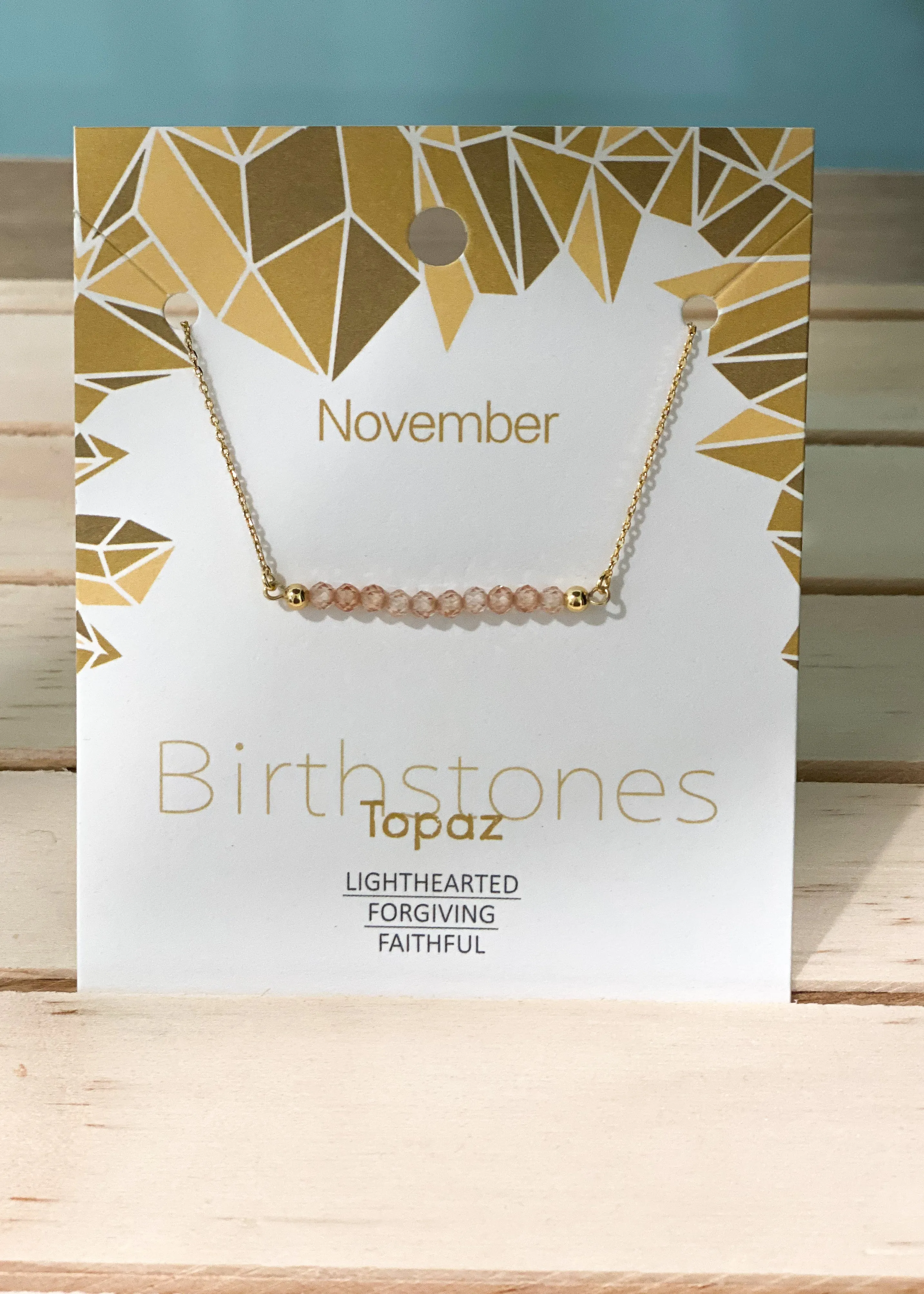 Birthstone Gem Necklace