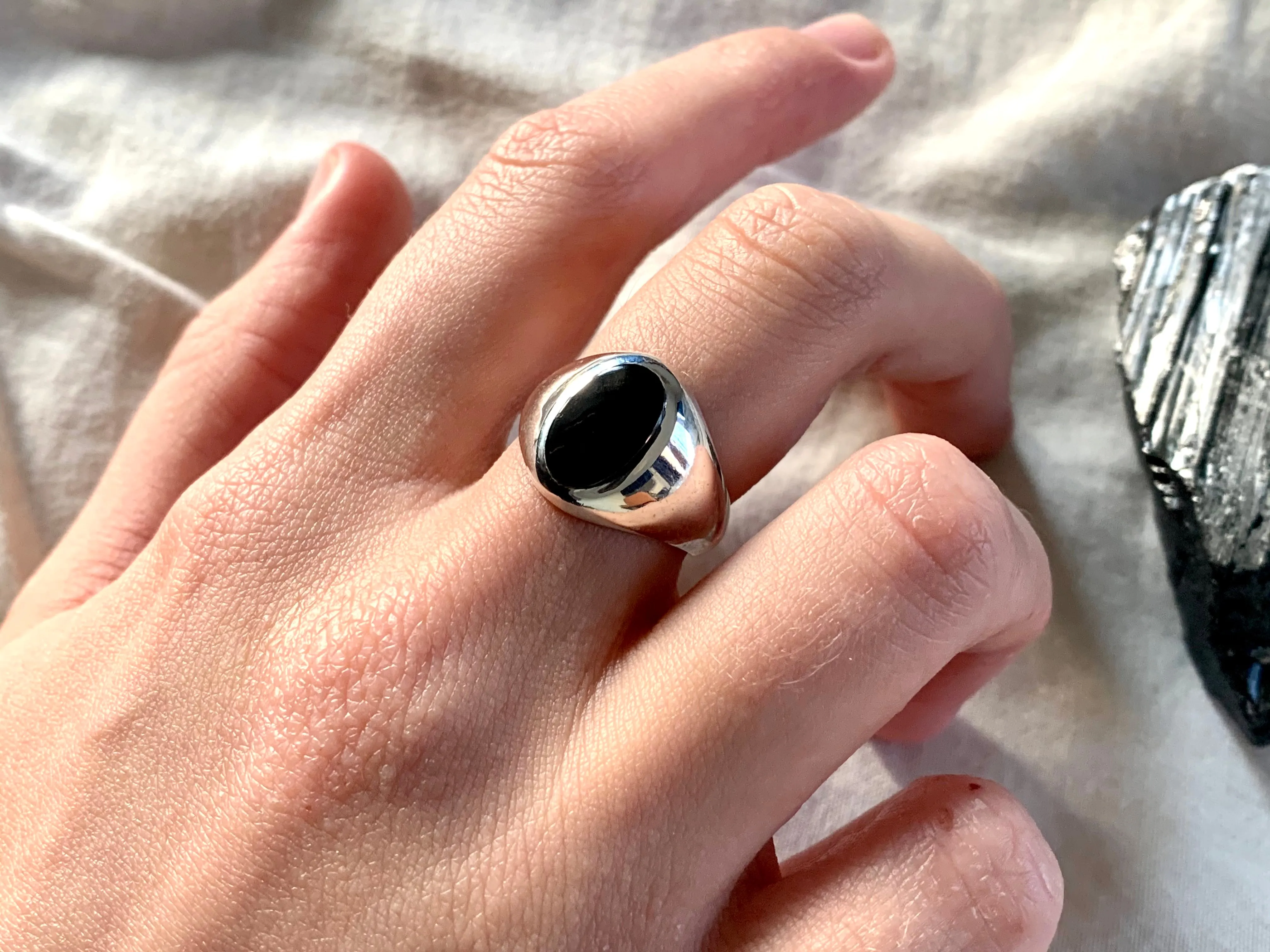 Black Onyx Kleio Ring