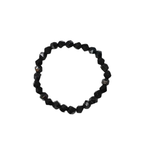 Black Tourmaline Icosahedron Bracelet