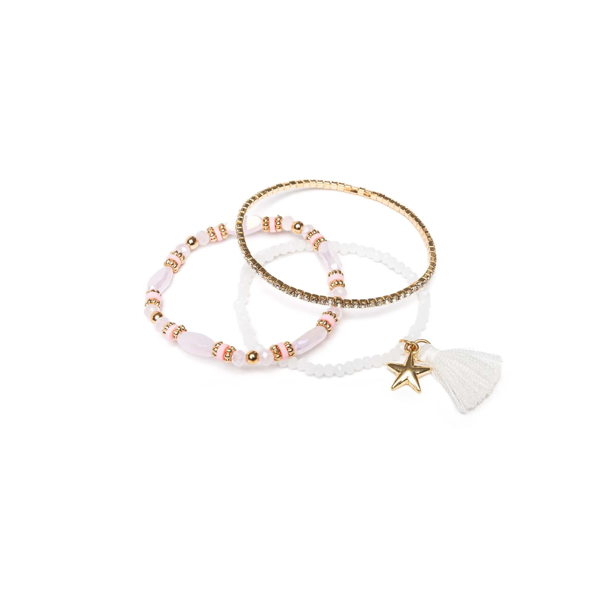 Boutique Rising Star Bracelets for Kids, 3 Count