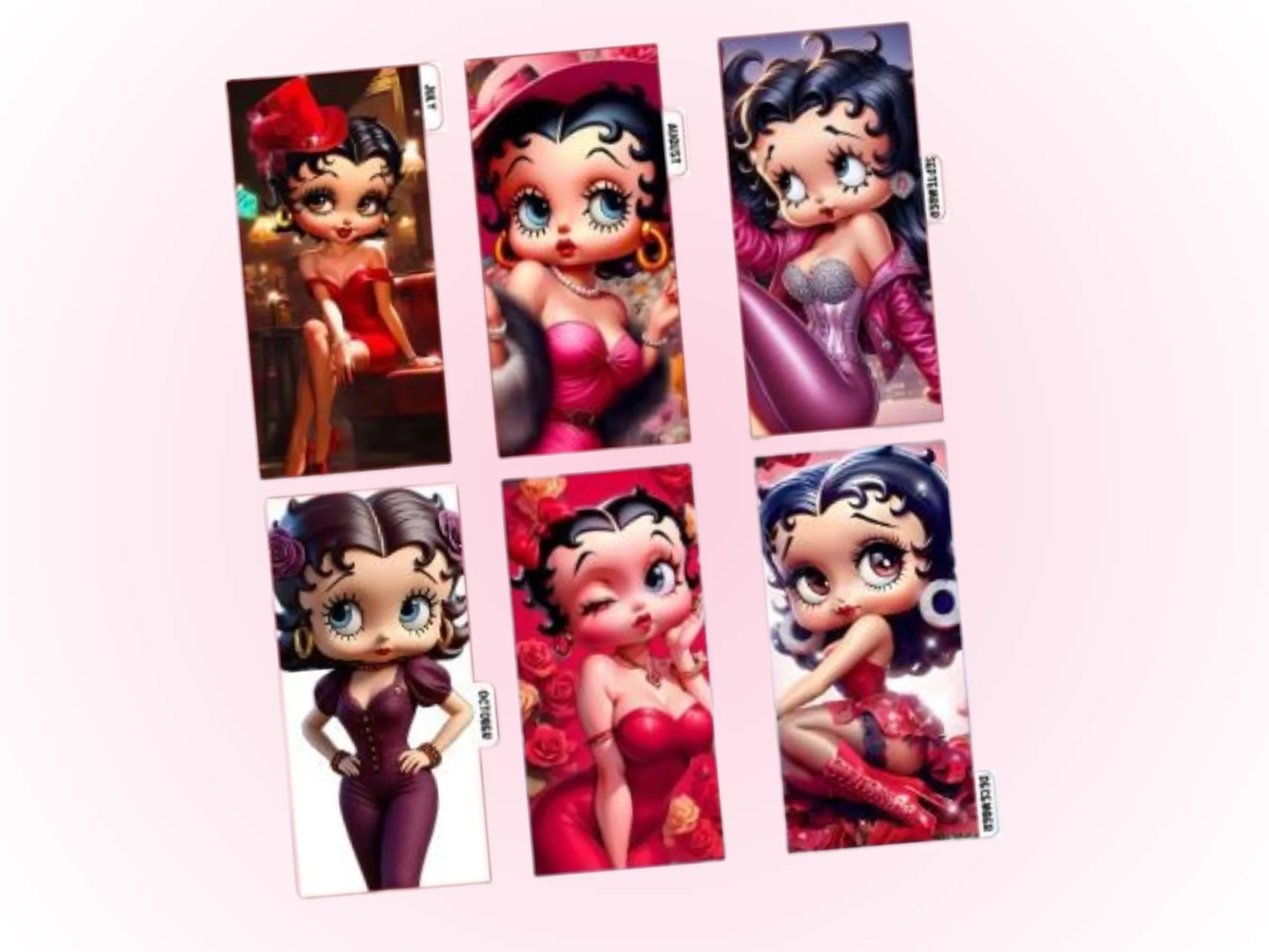 Cash Envelopes | Betty Boop | 12 month *Free 52 Week Challenge