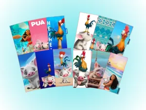 Cash Envelopes | Moana's Hei Hei & Pua | 12 month *Free 52 Week Challenge