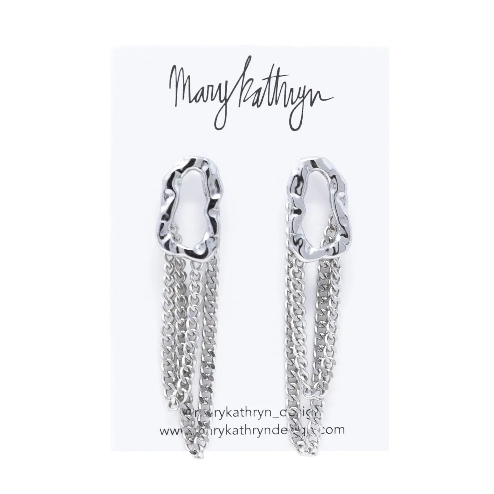 Chain Loop Drop Earrings