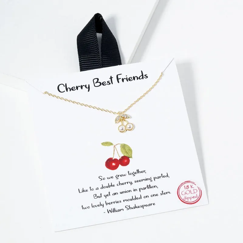 Cherry Best Friend Necklace