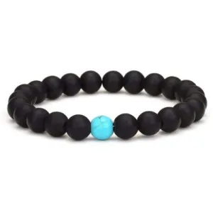 Classy Couple Bracelet Black/Turquoise