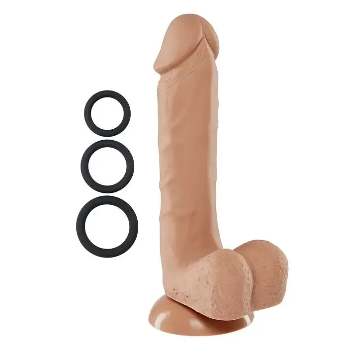 Cloud 9 Pro Sensual Premium Silicone Dong W/ 3 C Rings