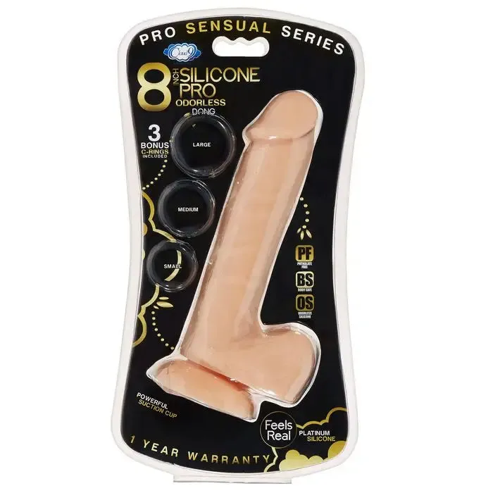 Cloud 9 Pro Sensual Premium Silicone Dong W/ 3 C Rings