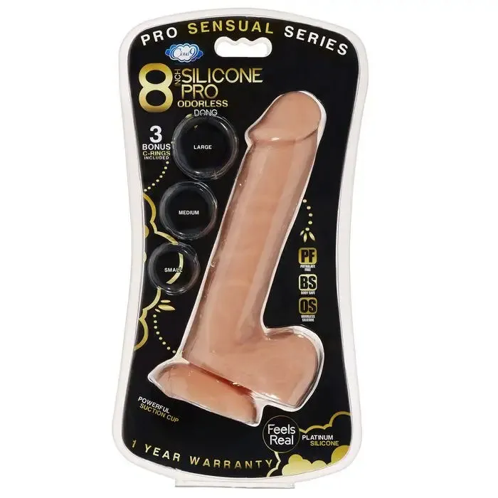 Cloud 9 Pro Sensual Premium Silicone Dong W/ 3 C Rings