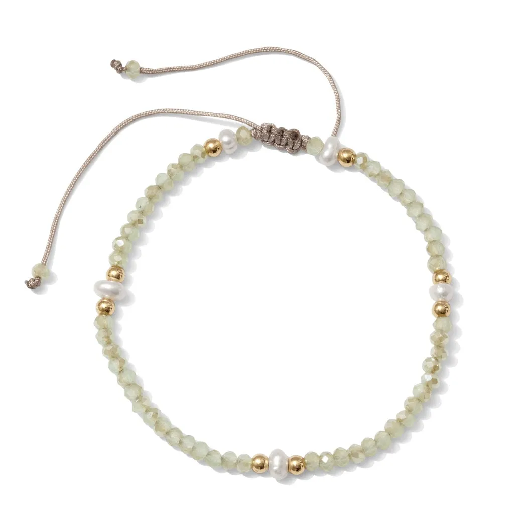 Crystal & Pearl Adjustable Bracelets