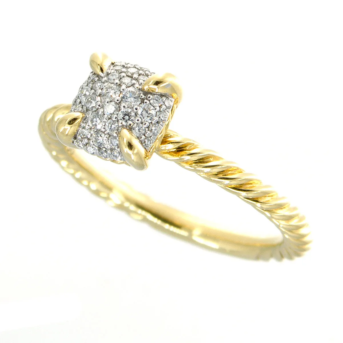 David Yurman Chatelaine Ring in 18K with Full Pavé Diamonds