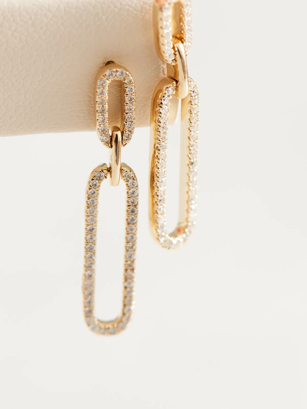 Diamond Link Earrings