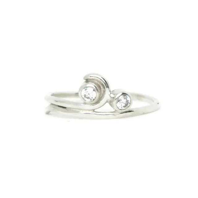 e. scott nuptials... The Swirl Engagement & Wedding Ring Set