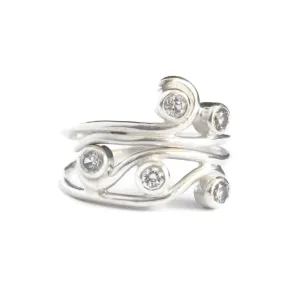 e. scott nuptials... The Swirl Engagement & Wedding Ring Set