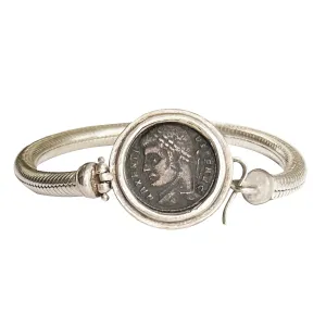 EMPEROR MAXENTIUS Authentic Ancient Roman coin 3rd Cent. AD Silver Bracelet