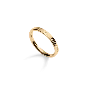 Gold Croí álainn sentiment ring