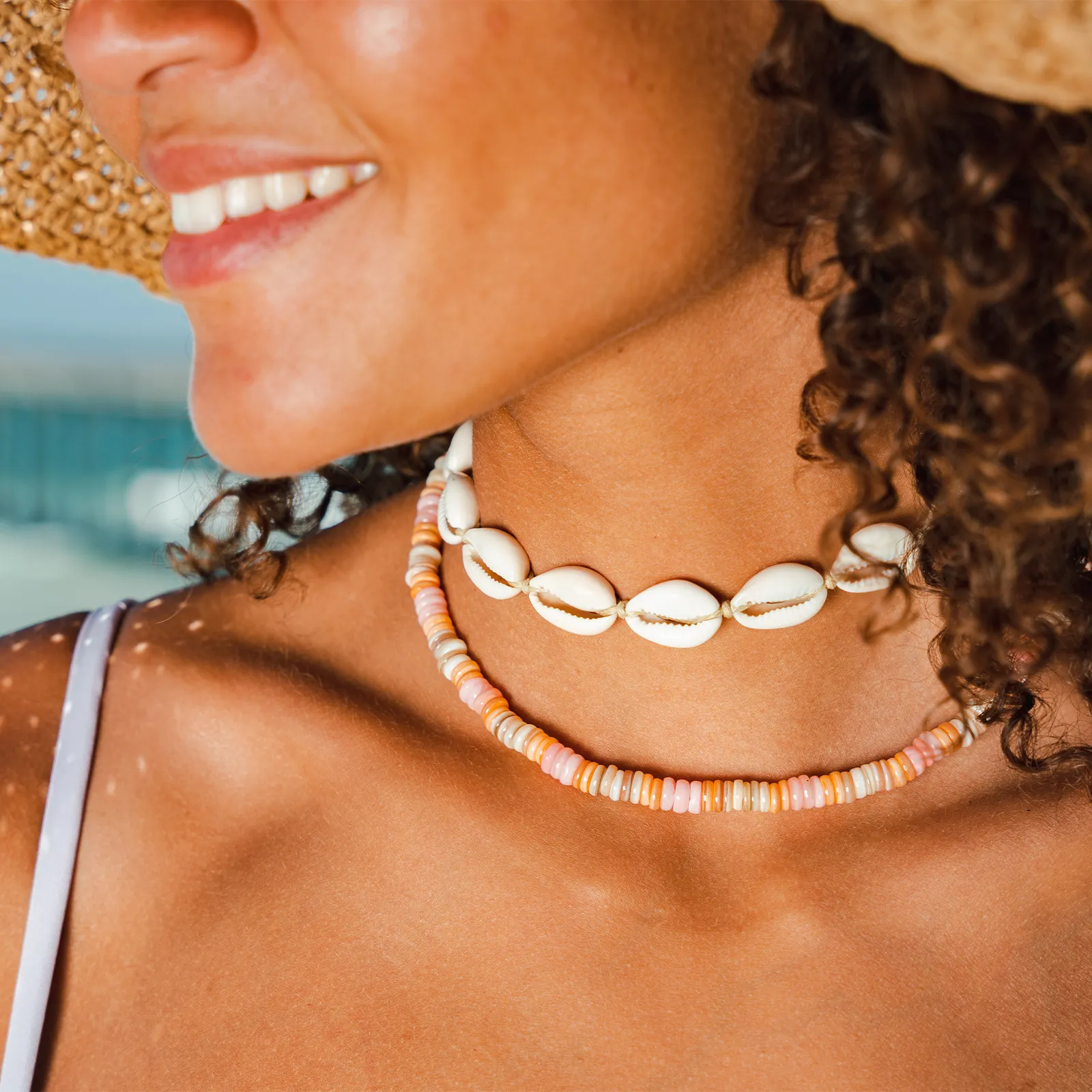 Hemp Cowry Shell Necklace