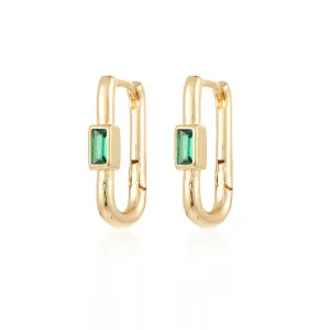 Just Lil Things Green  Drop Earrings JLT12656