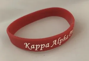 Kappa Alpha Psi Embossed Silicone Bracelet