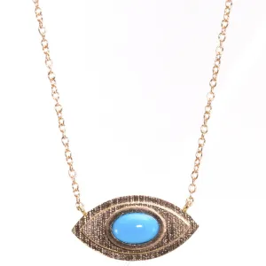 Large Evil Eye Turquoise Necklace