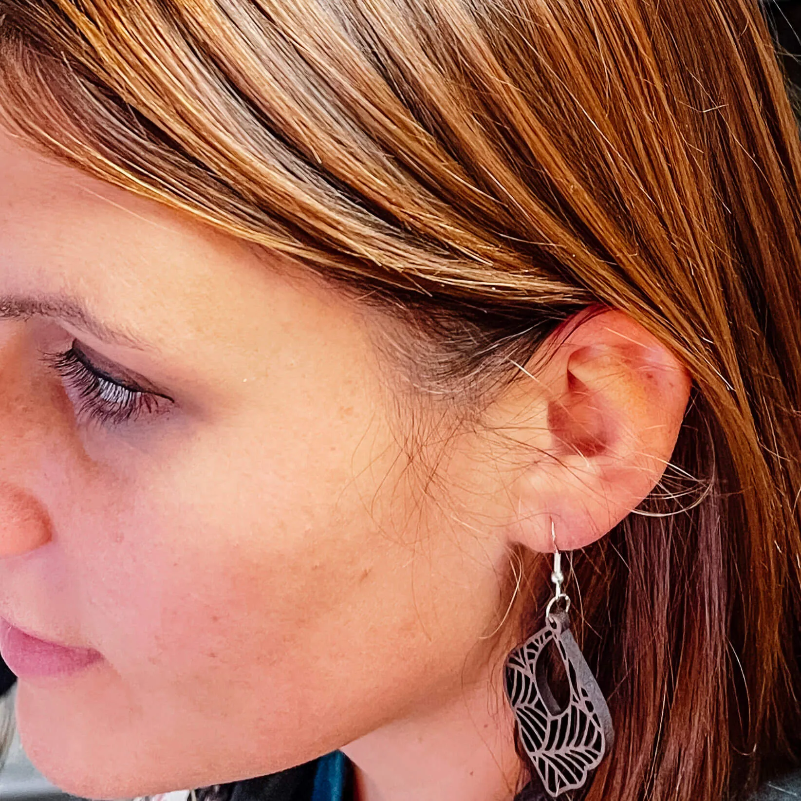 Lightweight|Laser cut wood|Earrings|Boho