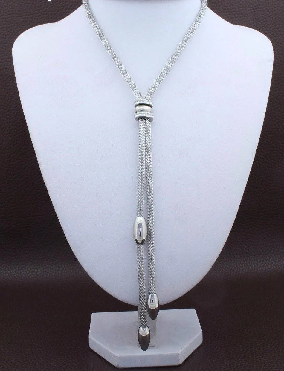 Long Stainless Steel Necklace for Women