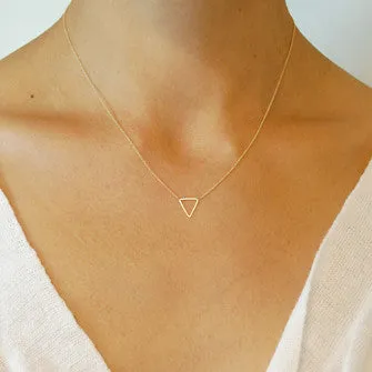 <!--NK882-->mini triangle necklace