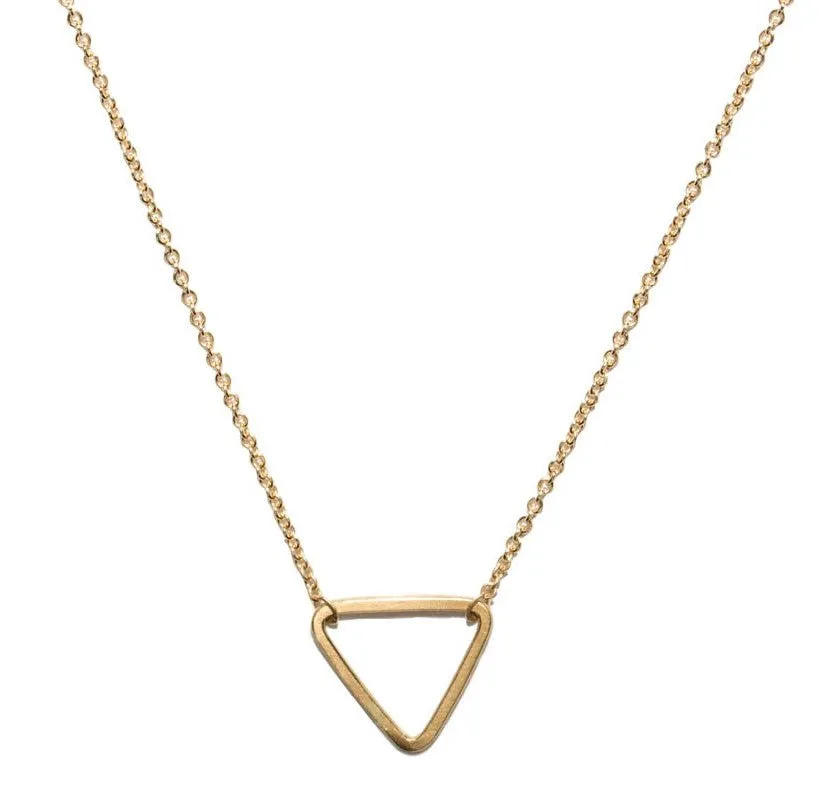 <!--NK882-->mini triangle necklace