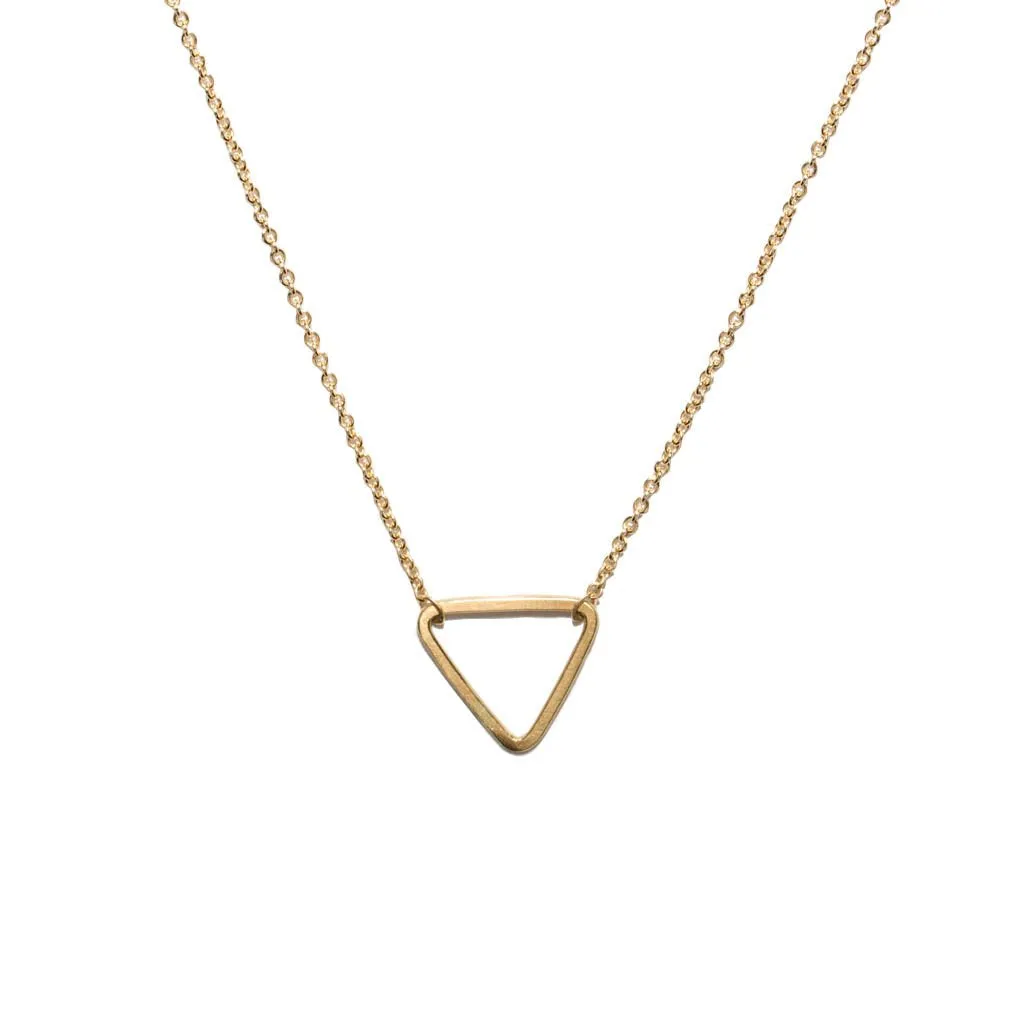 <!--NK882-->mini triangle necklace