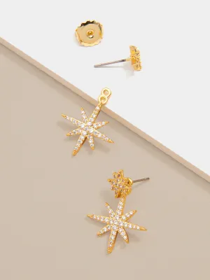 Madge Crystal Starburst Drop Earring