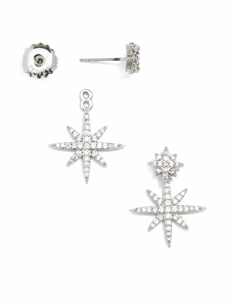 Madge Crystal Starburst Drop Earring