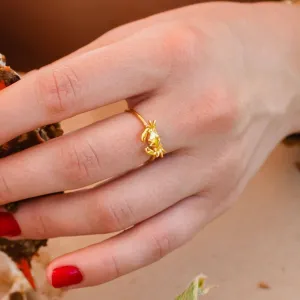 Maryland Blue Crab (Sterling Silver w/ 14K Gold Vermeil) / Ring