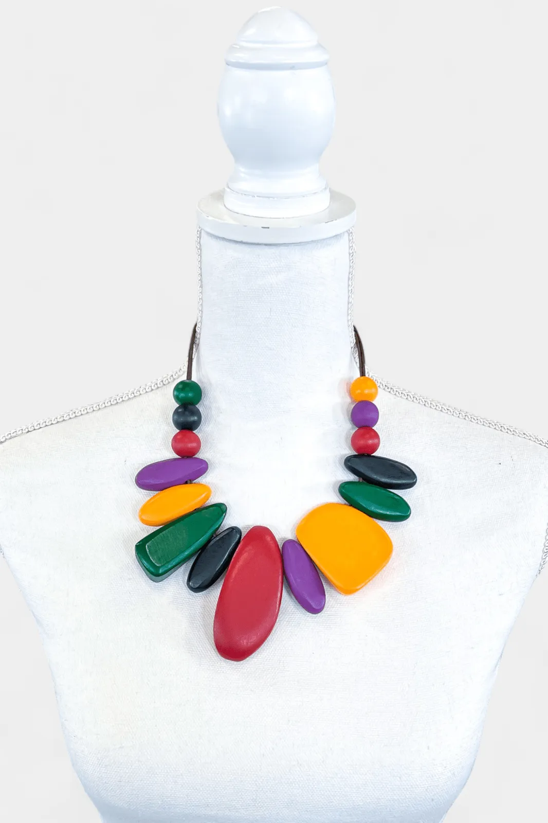 Multi Irregular Wood Necklace