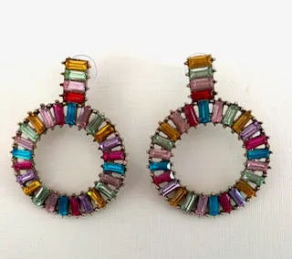 Muticolor Crystal Earrings