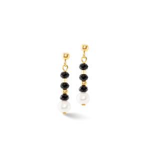 Mystic Pearl earrings gold-black