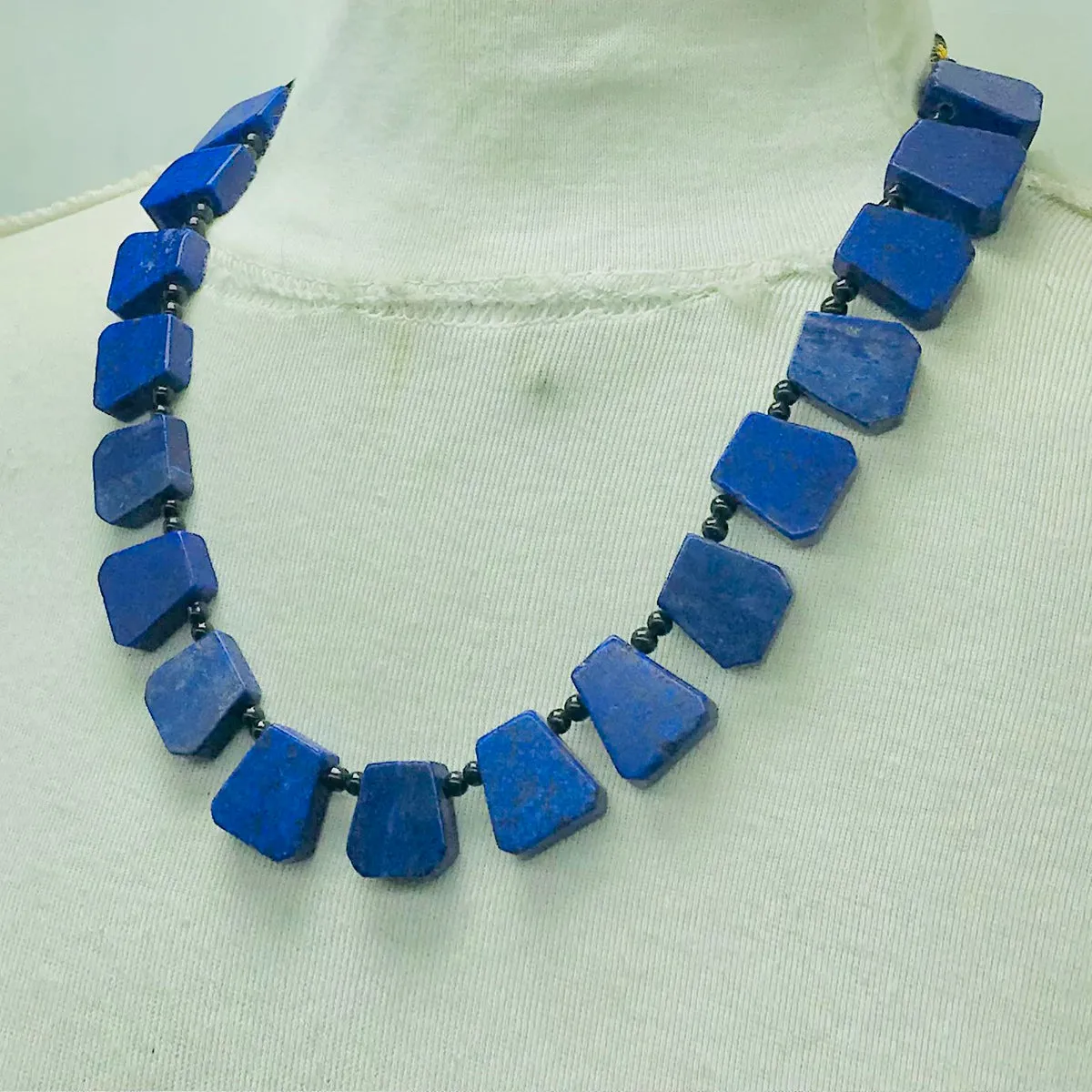 Natural Blue Lapis Lazuli Gemstone Necklace