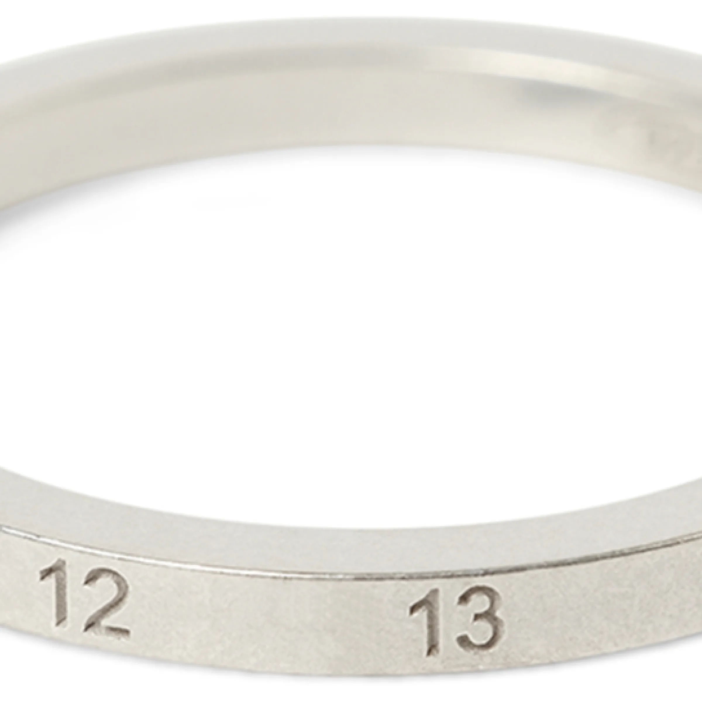 Numerical 2mm Rings in Silver