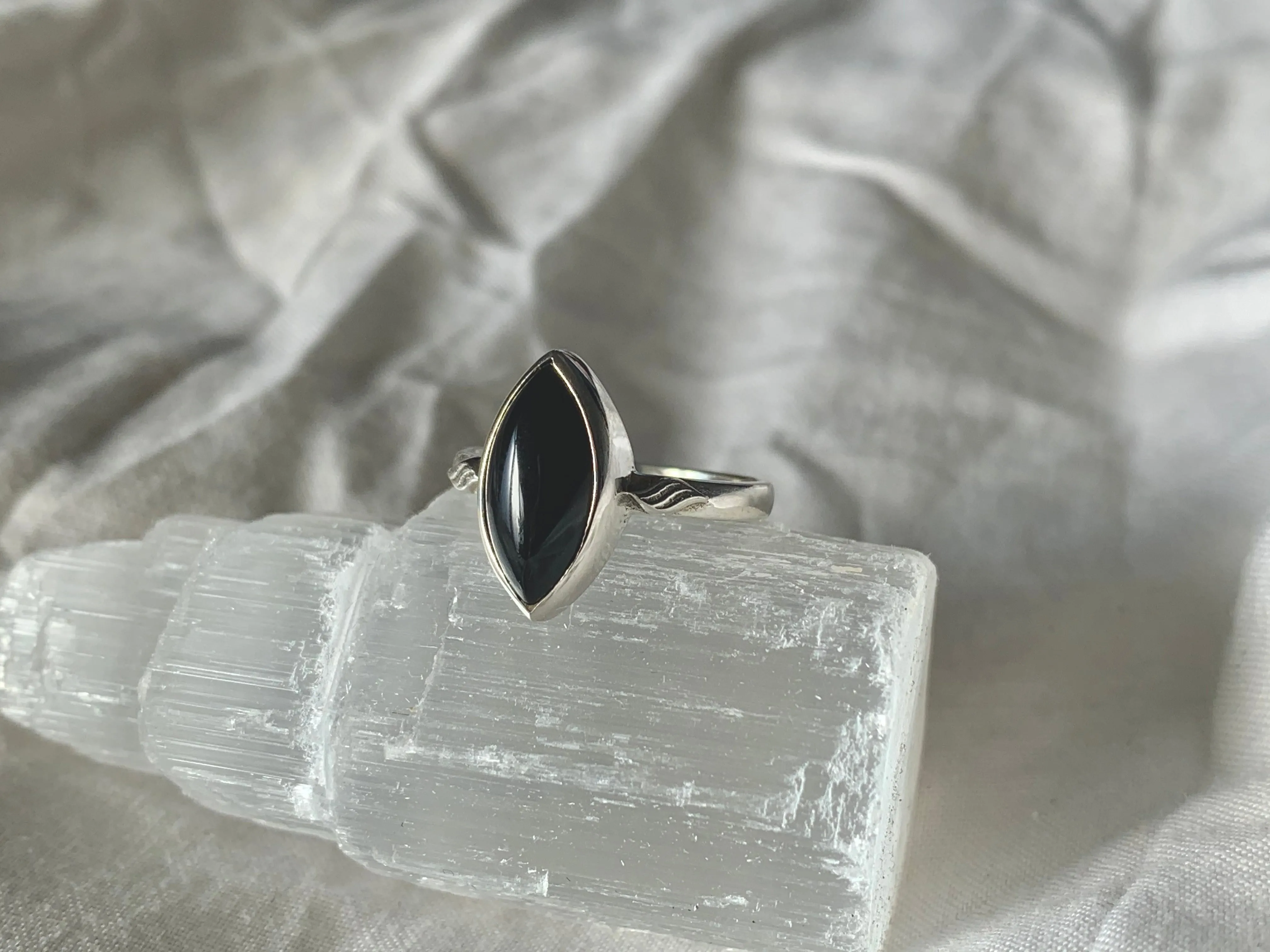 Onyx Engla Ring - Marquise (US 6.5 & 7.5)