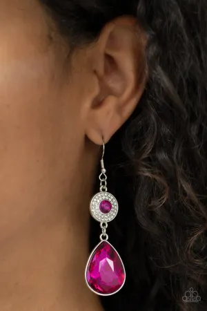 Paparazzi Earring ~ Collecting My Royalties - Pink