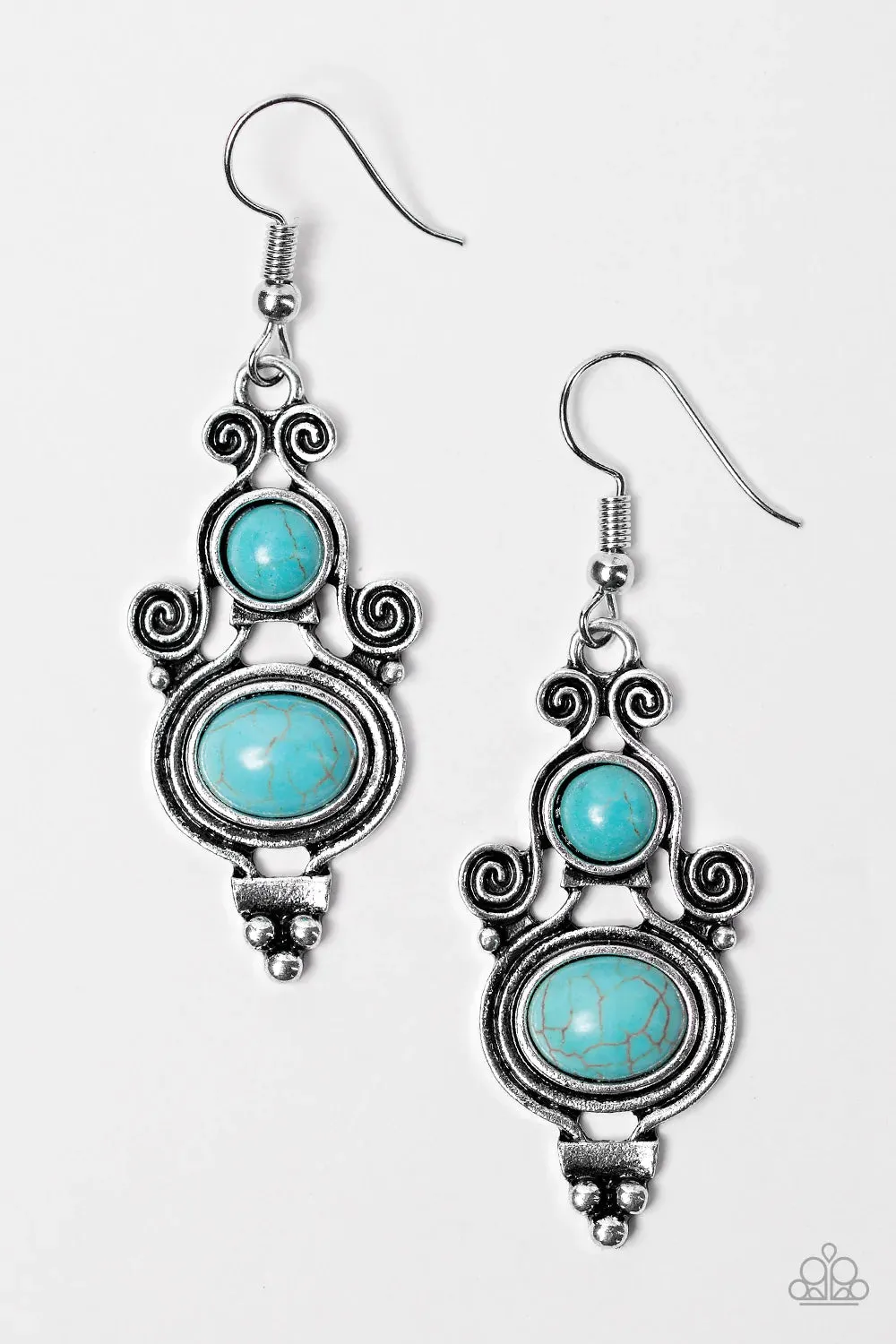 Paparazzi Earring ~ Hope For The WEST - Blue