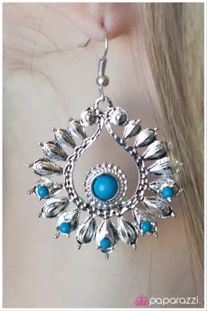 Paparazzi Earring ~ Presented with Pride - Blue