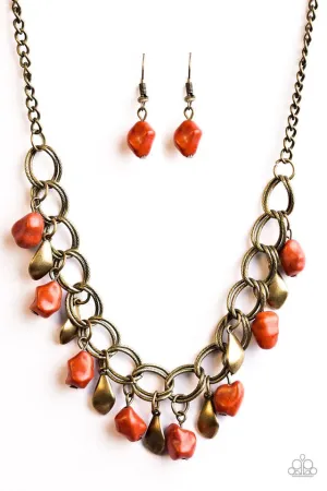 Paparazzi Necklace ~ Adventure Is Worthwhile - Orange